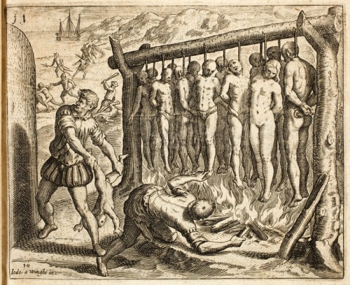 Spanish atrocities committed on the native peoples in the conquest of Cuba